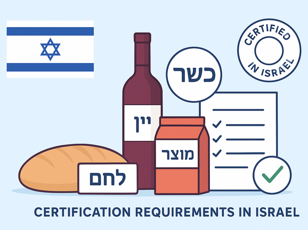 Требования к сертификации продуктов питания и напитков в Израиле